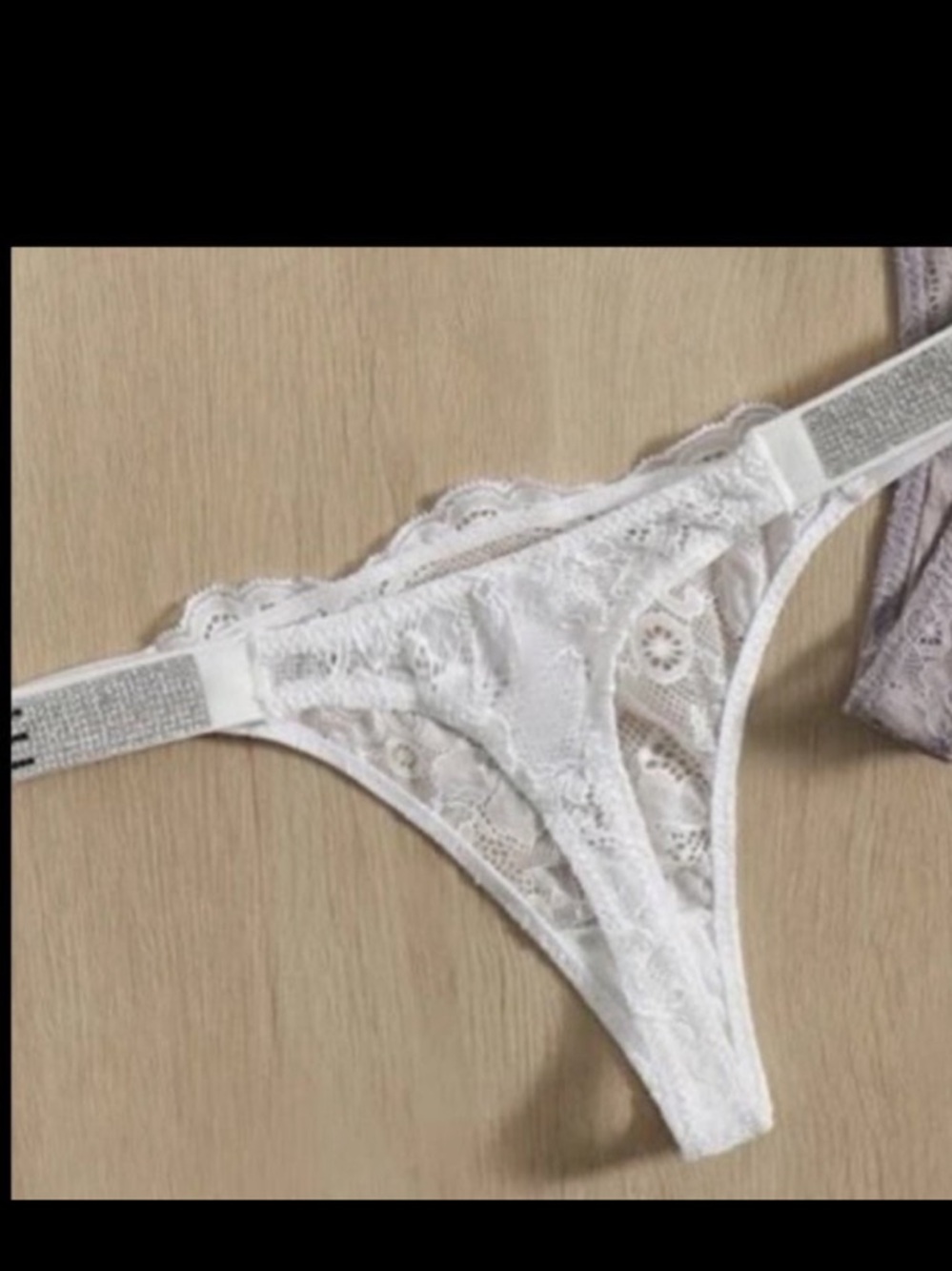 White Lace Halter Bralette Set with Sheer Lace Skirt - Picture 9 of 12